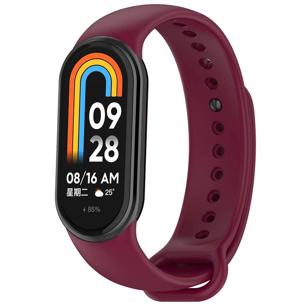 Techsuit - Watchband (W014) - Xiaomi Mi Band 8 / 8 NFC / 9 / 9 NFC - Wine Red