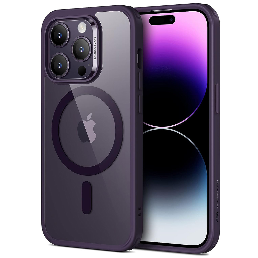 ESR - Classic Hybrid HaloLock - iPhone 14 Pro - Clear Purple