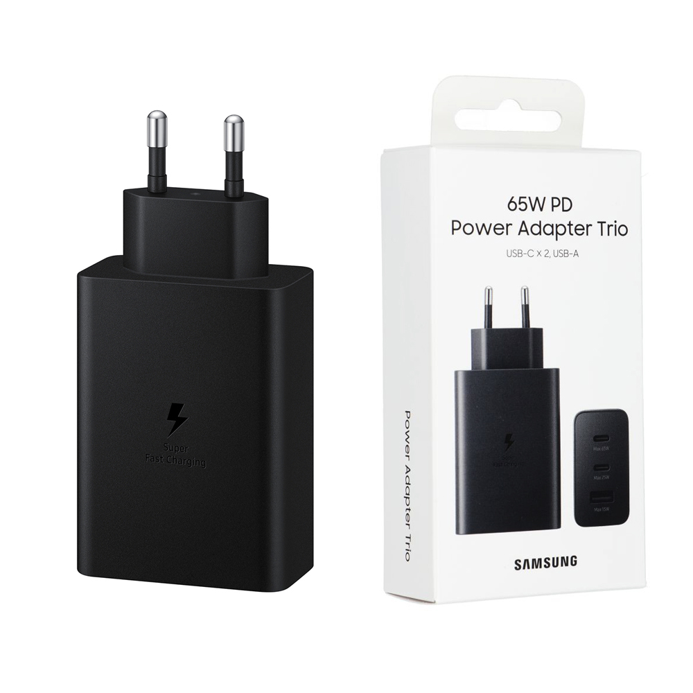 Samsung - Original Wall Charger (EP-T6530NBEGEU) - 2x Type-C