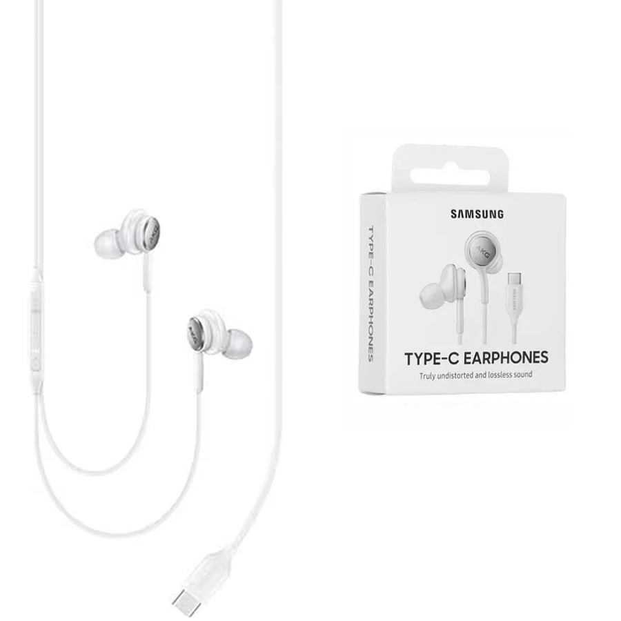 Samsung - Original Stereo Earphones (EO-IC100BWEGEU) - Type-C with Microphone