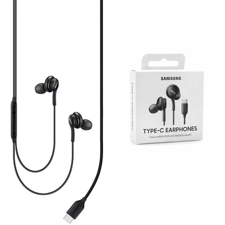 Samsung - Original Stereo Earphones (EO-IC100BBEGEU) - Type-C with Microphone