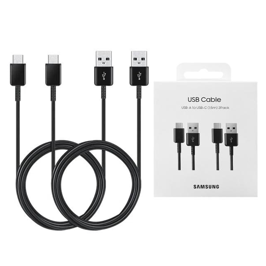 Samsung - (2 Pack) Original Data Cable (EP-DG930MBEGWW) - USB-A to Type-C 2A