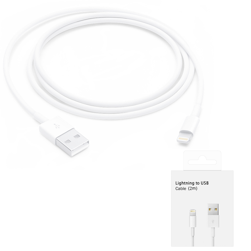 Apple - Data Cable (MD819ZM/A) - USB-A to Lightning