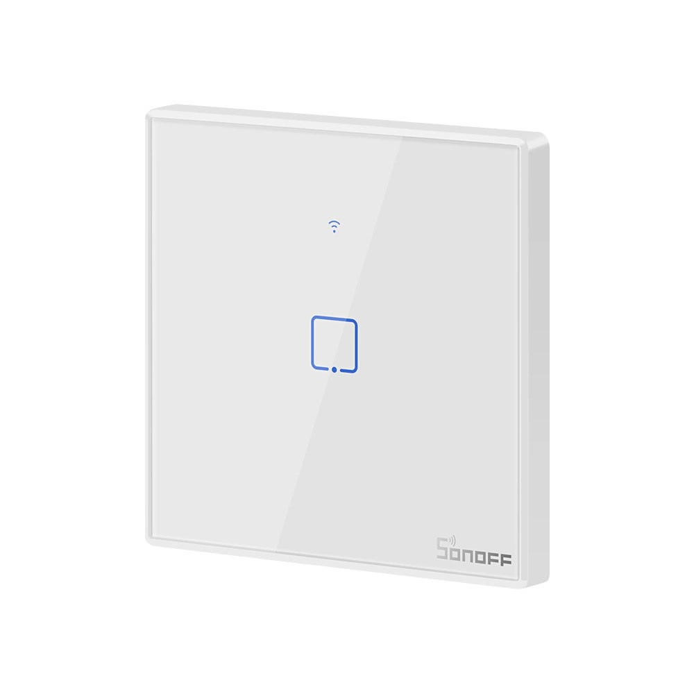 Sonoff T2EU1C-TX Single Channel Touch Light Switch Switch Wi-Fi Button White (IM190314015)