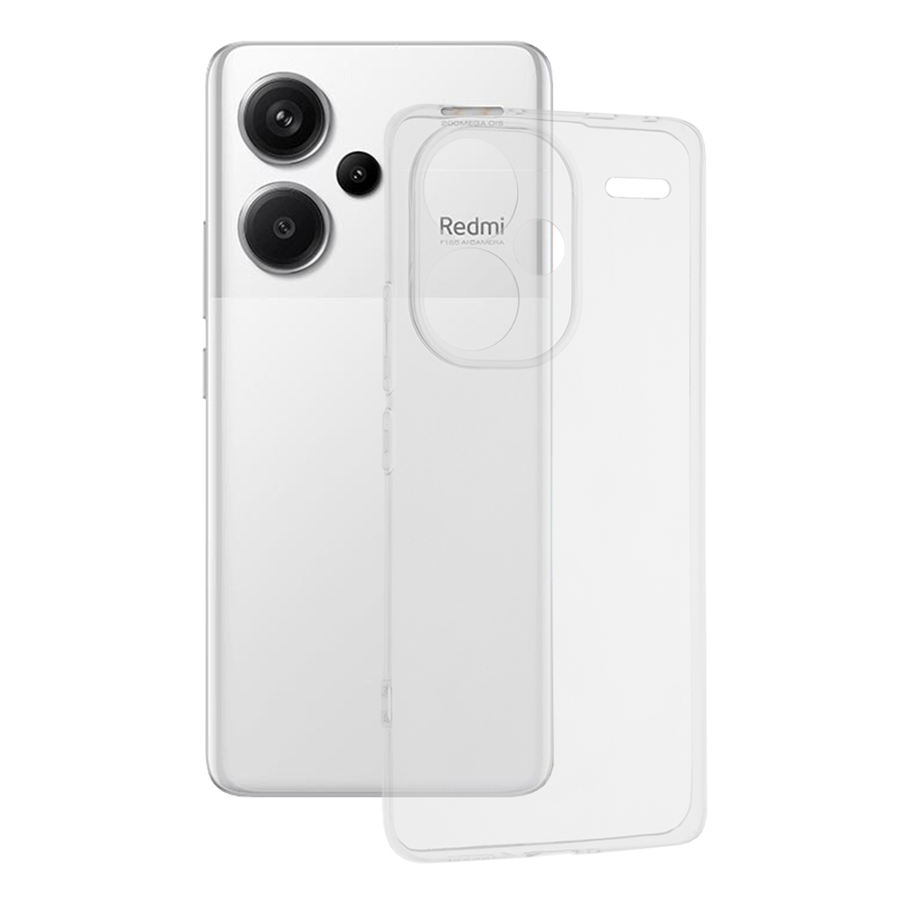 Techsuit - Clear Silicone - Xiaomi Redmi Note 13 Pro+ 5G - Transparent