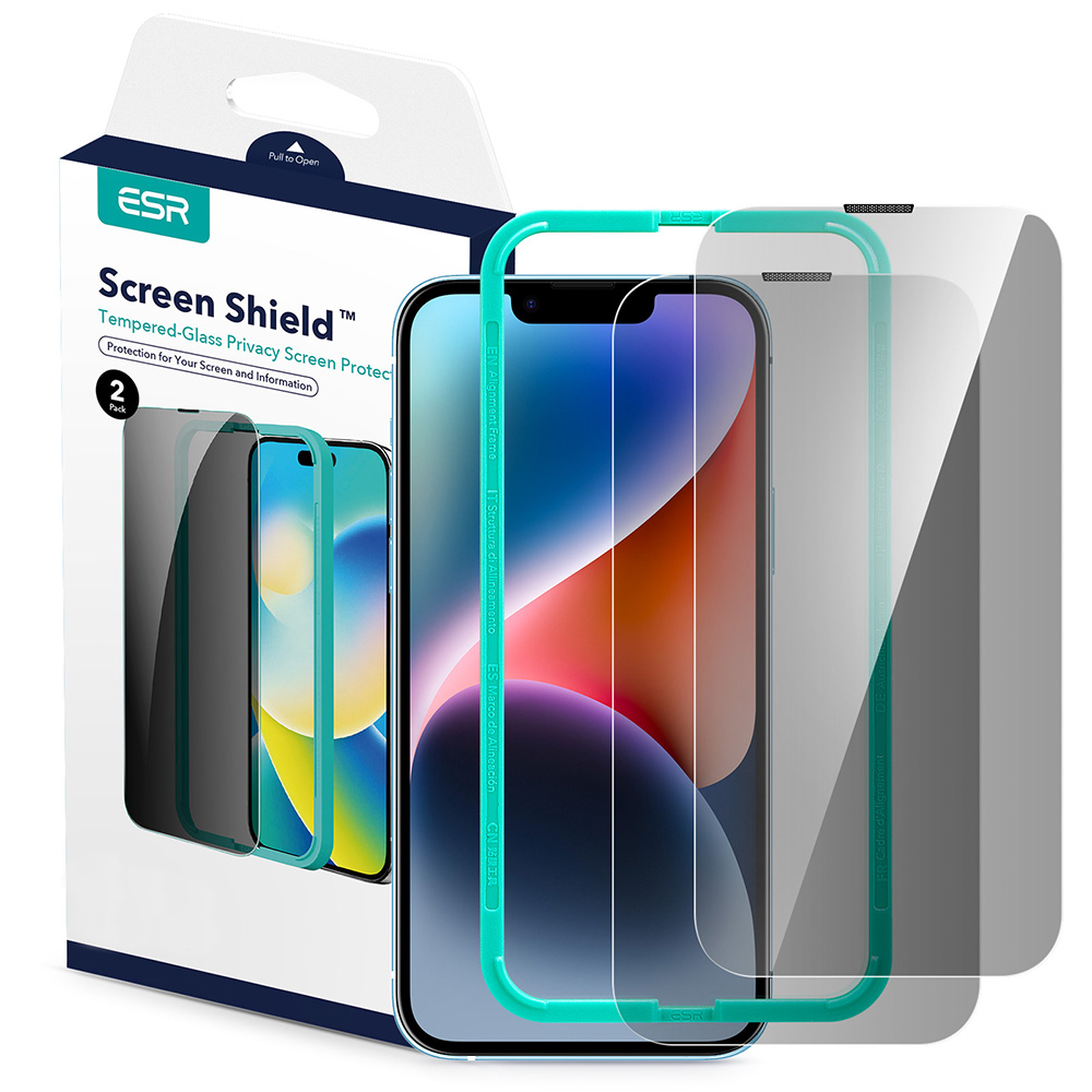 ESR - Tempered Glass (2 pack) - iPhone 13 Pro Max / iPhone 14 Plus - Privacy