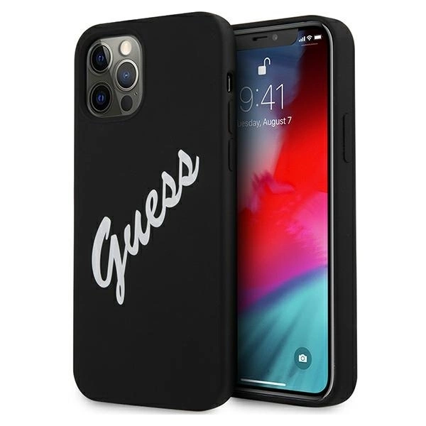 Guess GUHCP12LLSVSBW iPhone 12 Pro Max 6.7" black/white hardcase Silicone Vintage