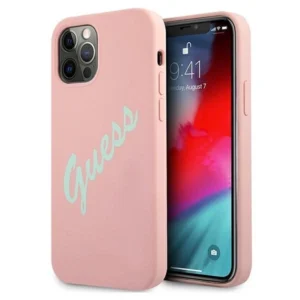 Guess GUHCP12LLSVSPG iPhone 12 Pro Max 6.7" rose green/green pink hardcase Silicone Vintage