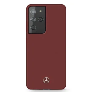 Mercedes MEHCS21LSILRE S21 Ultra G998 czerwony/red hardcase Silicone Line