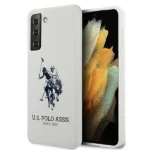 US Polo USHCS21MSLHRWH S21+ G996 biały/white Silicone Logo