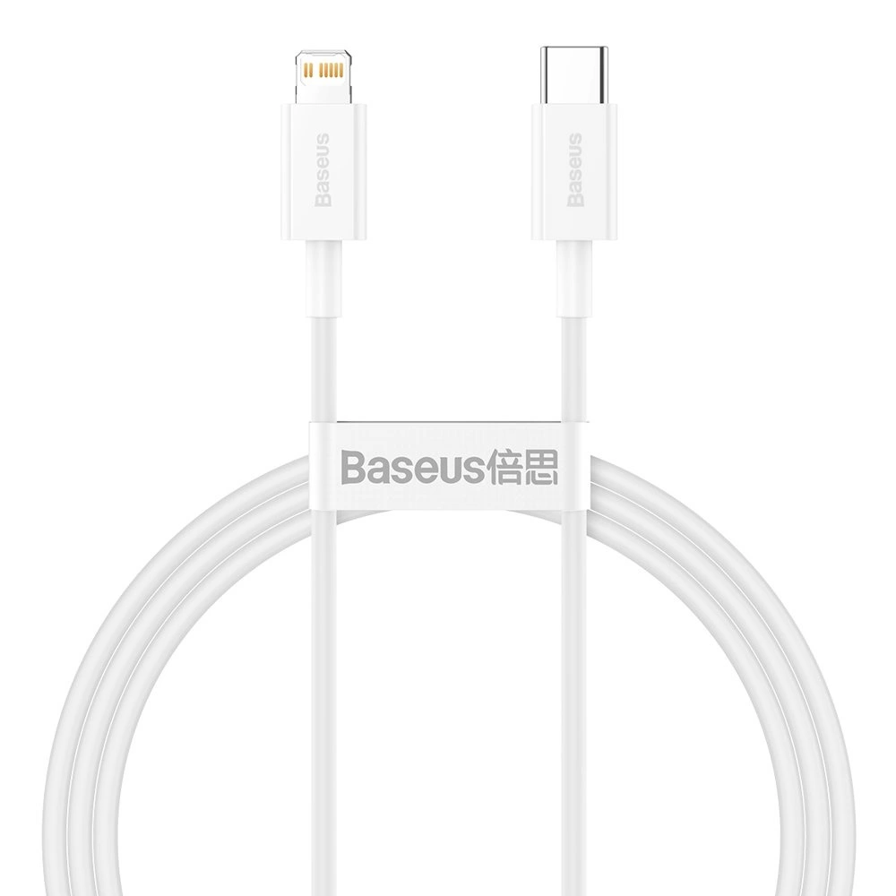 Baseus Superior Series USB-C / Lightning PD 20W 1 m cable - white