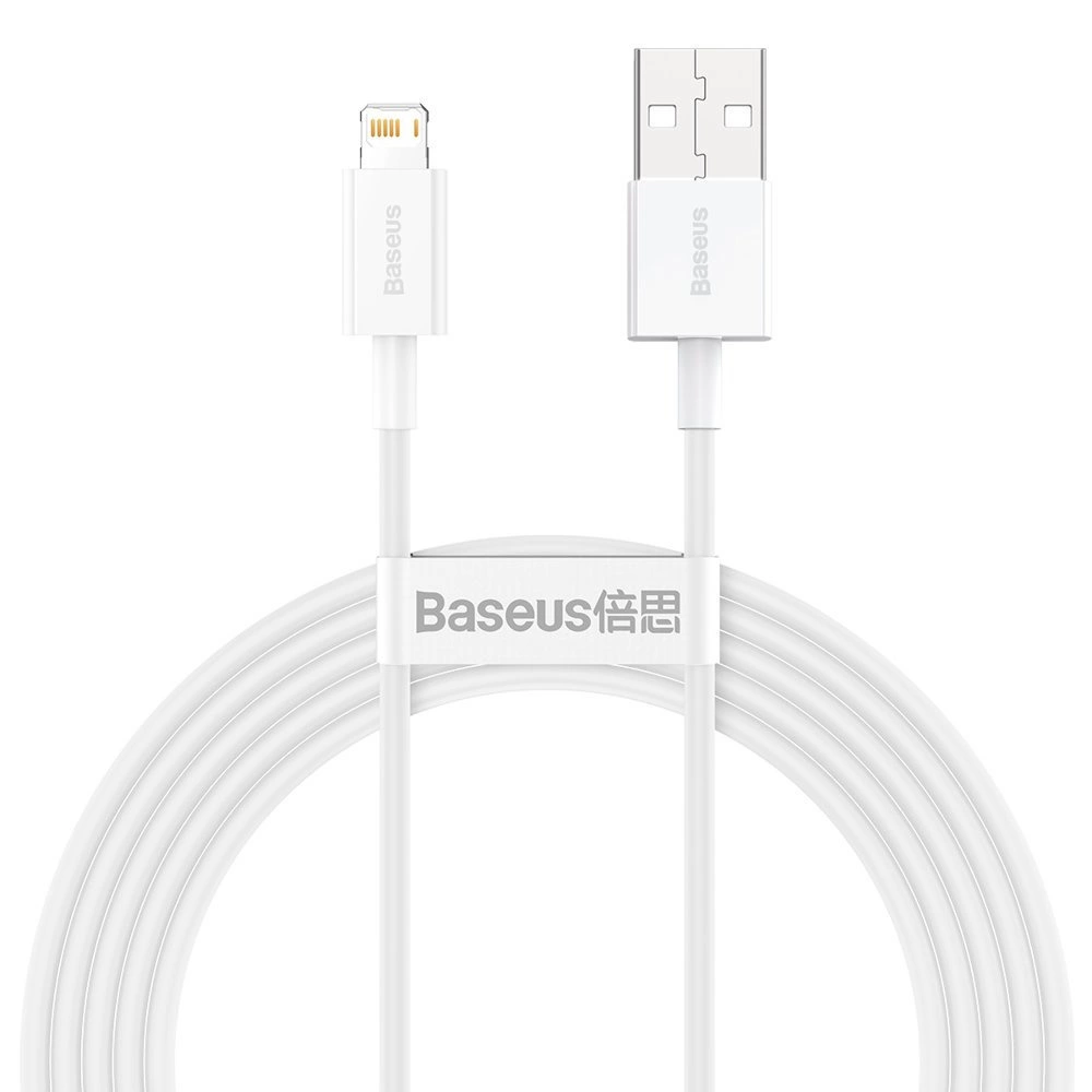 Baseus Superior USB - Lightning 2.4A 2 m cable White (CALYS-C02)