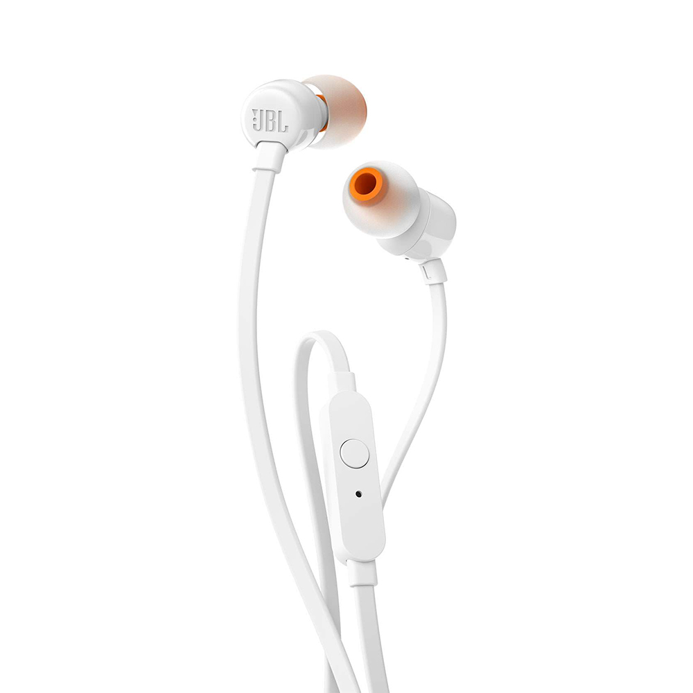 JBL - Wired Earphones T110 (JBLT110WHT) - Jack