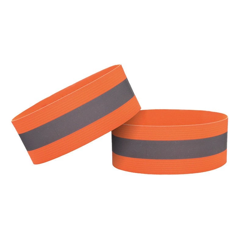 Reflective armband bicycle running velcro 4cm orange