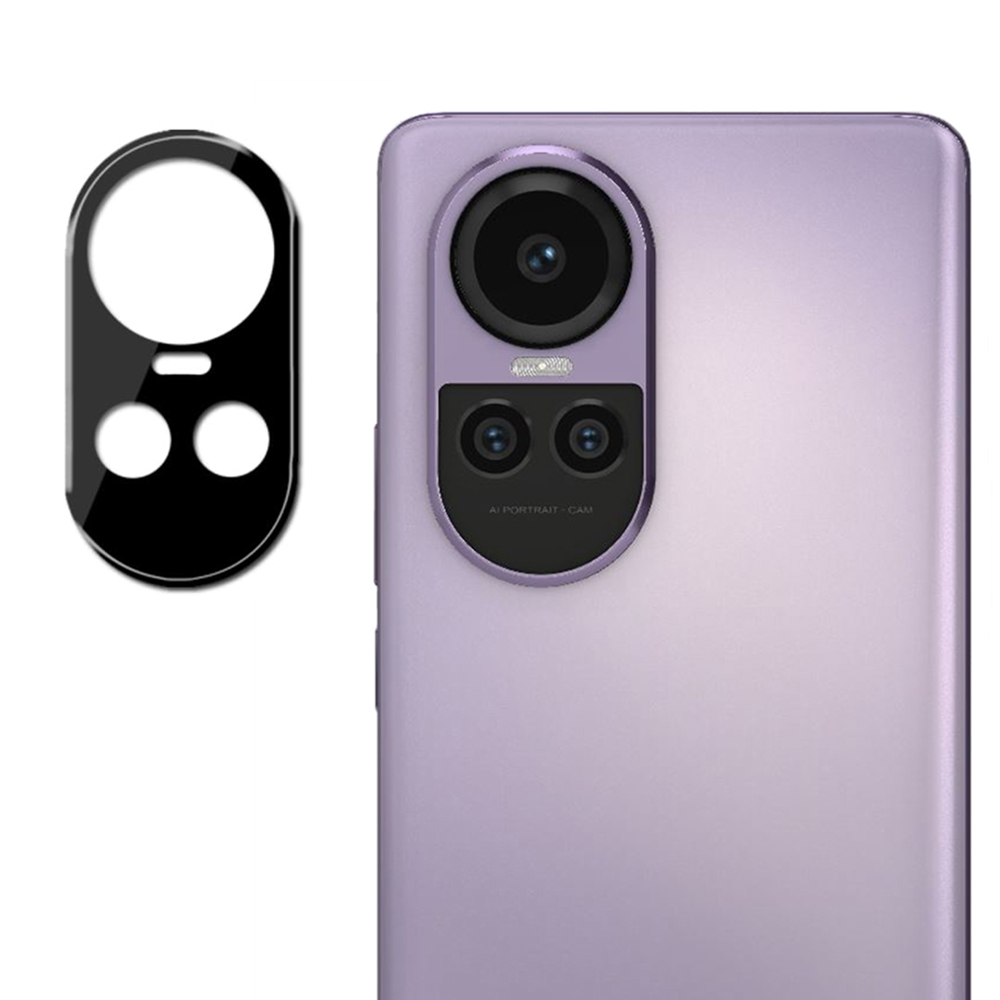 Techsuit - Full Camera Glass - Oppo Reno10 Pro - Black