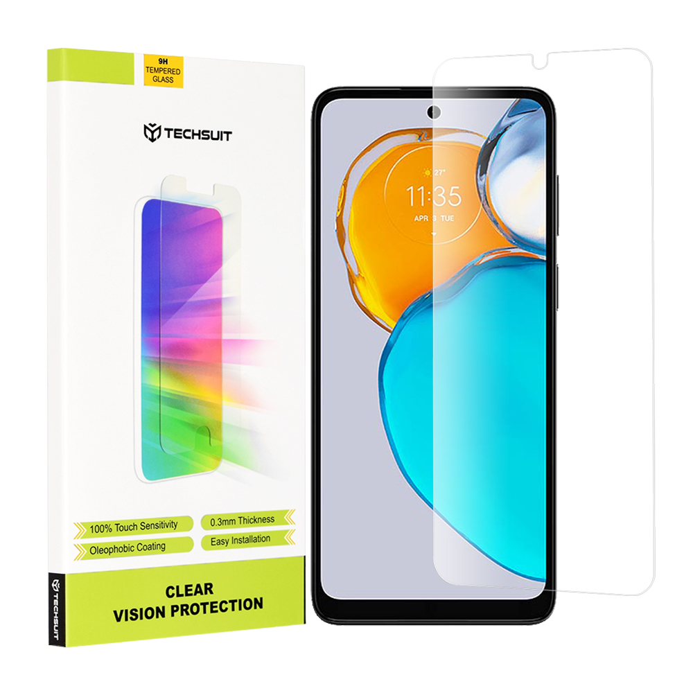 Techsuit - Clear Vision Glass - Motorola Moto E22s - Transparent