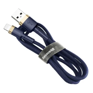 Baseus Cafule USB-A / Lightning 1.5A QC 3.0 cable 2 m - blue-gold