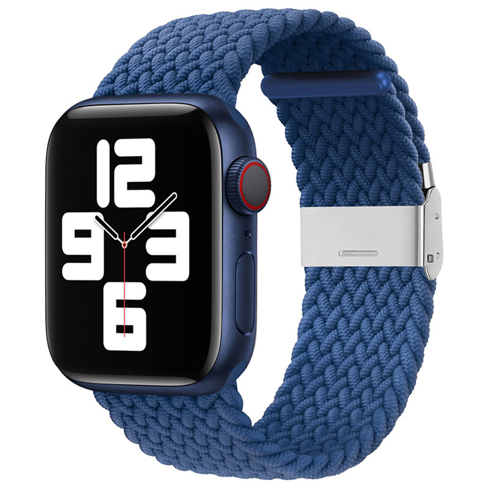 Techsuit - Watchband (W032) - Apple Watch 1/2/3/4/5/6/7/8/9/10/SE/SE 2/Ultra/Ultra 2 (42/44/45/46/49mm) - Atlantic Blue