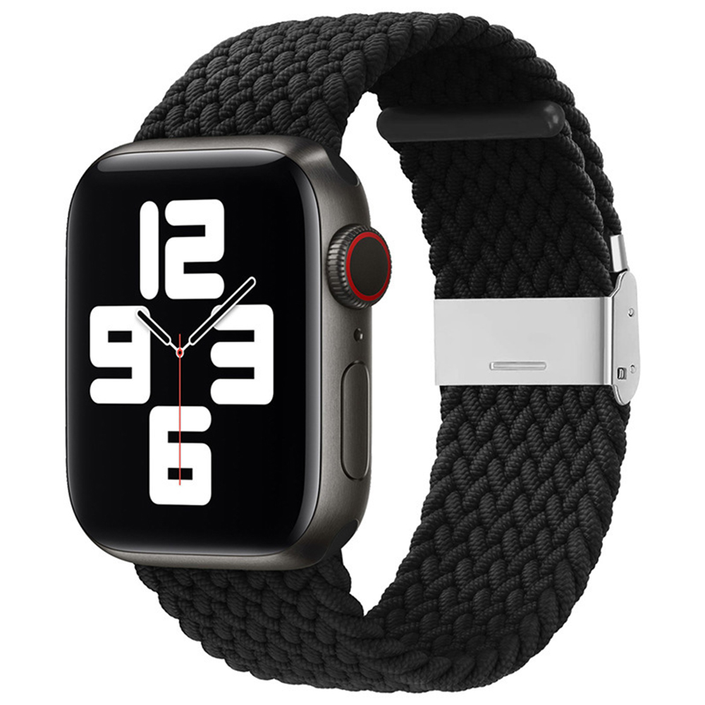 Techsuit - Watchband (W032) - Apple Watch 1/2/3/4/5/6/7/8/9/10/SE/SE 2/Ultra/Ultra 2 (42/44/45/46/49mm) - Black