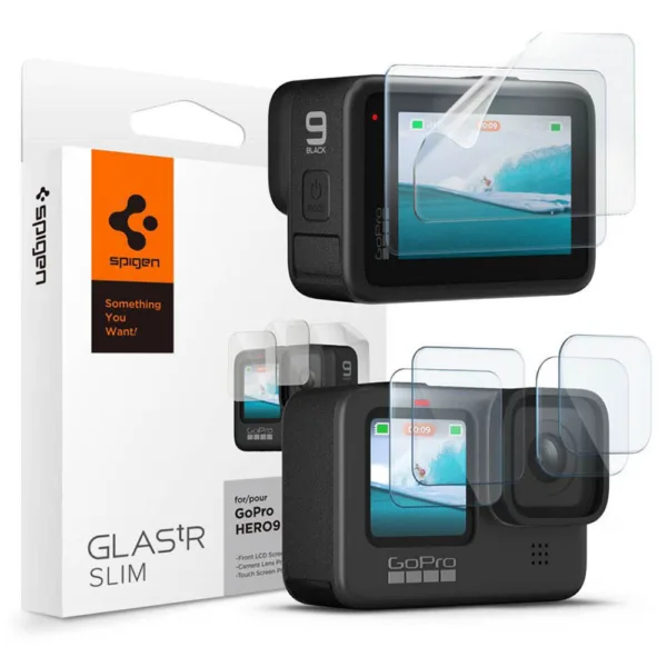 Spigen - Glas.tR Slim (6 pack) - GoPro Hero 9 / 10 / 11 / 12 - Clear