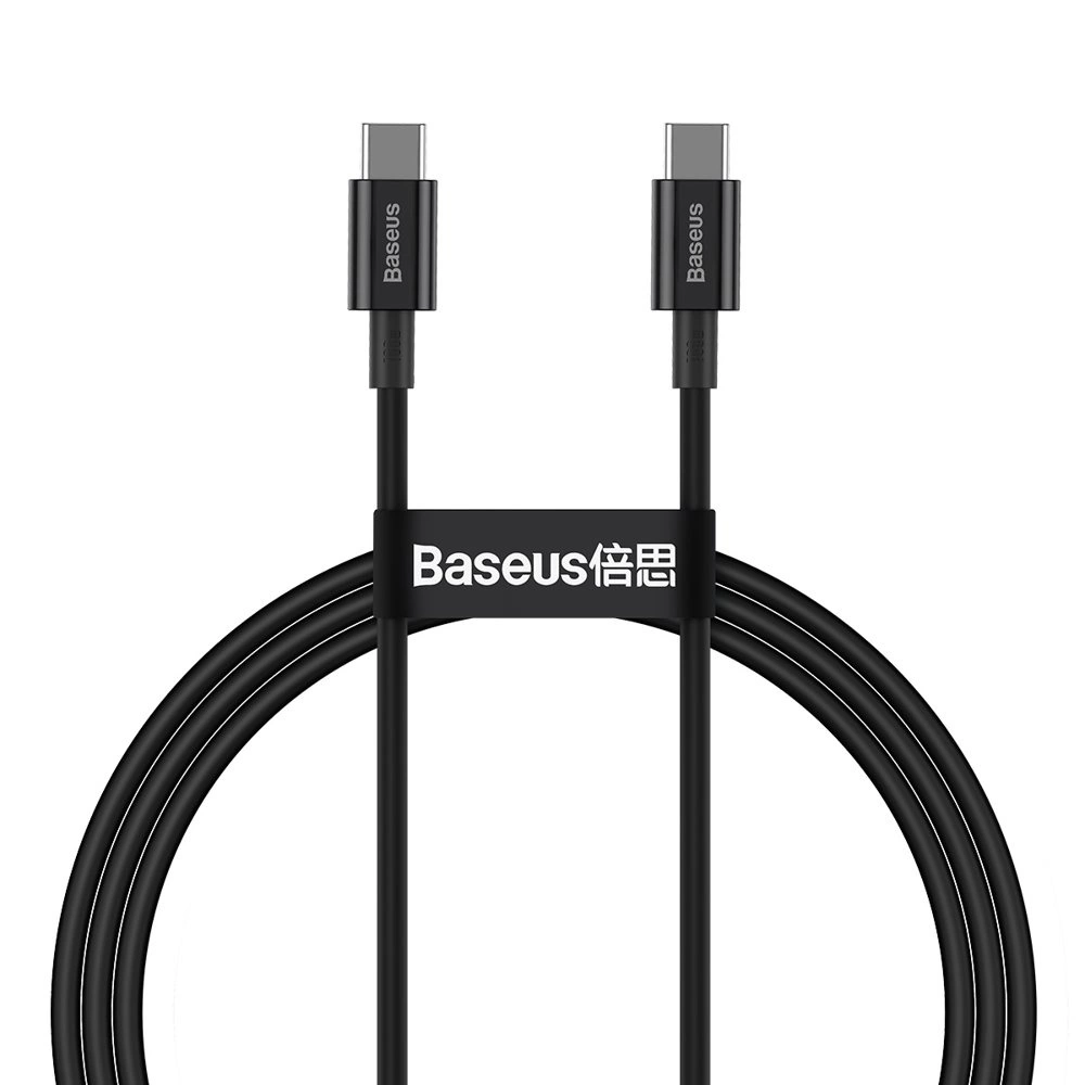 Baseus CATYS-B01 USB-C - USB-C PD QC FCP cable 100W 5A 480Mb/s 1m - black