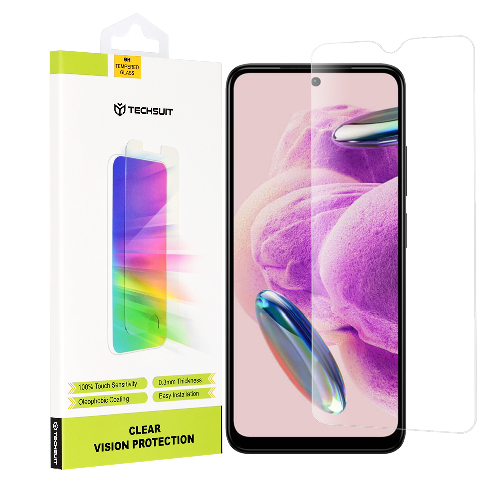 Techsuit - Clear Vision Glass - Xiaomi Redmi Note 12S - Transparent