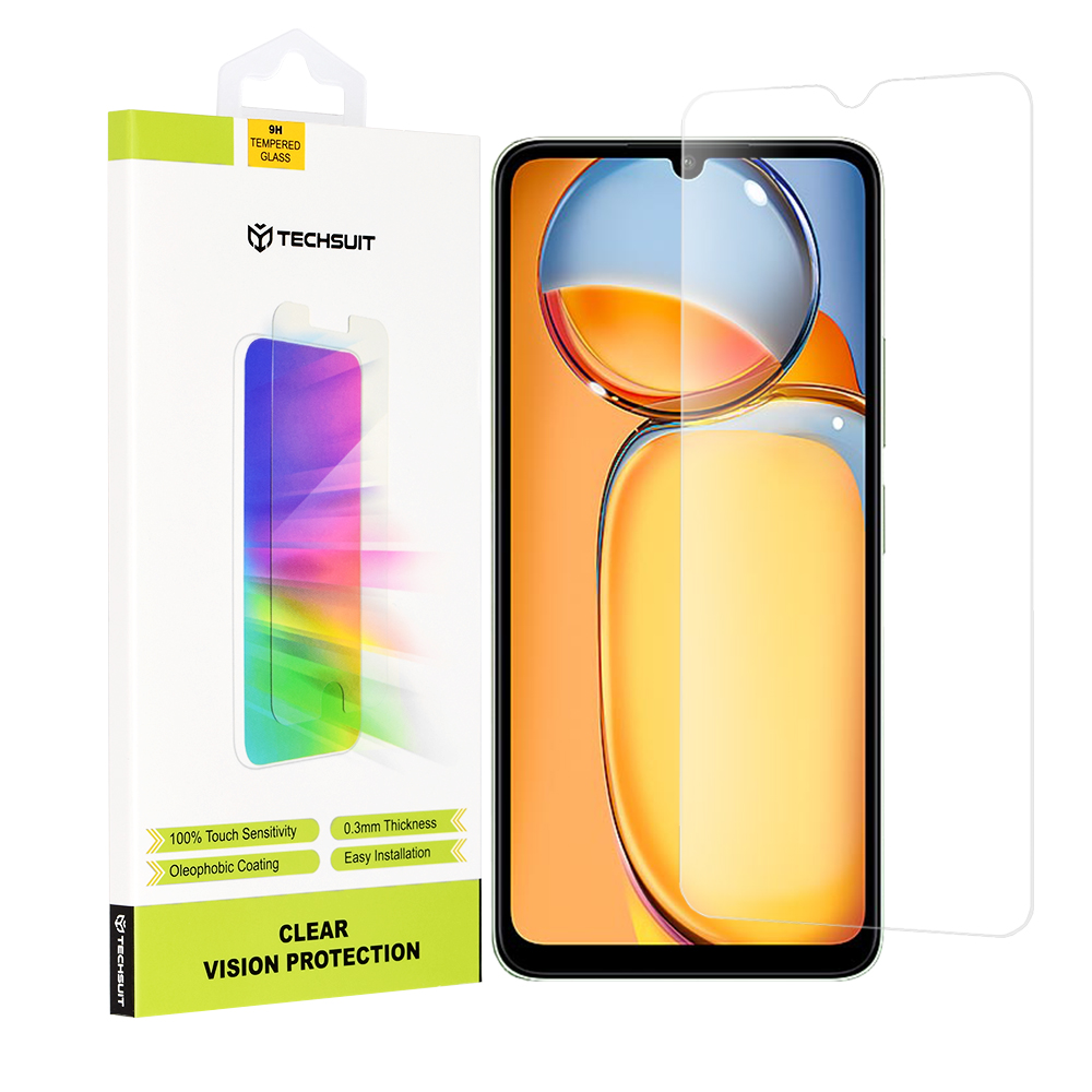 Techsuit - Clear Vision Glass - Xiaomi Redmi 13C 4G / 13C 5G / Poco M6 / C65 - Transparent