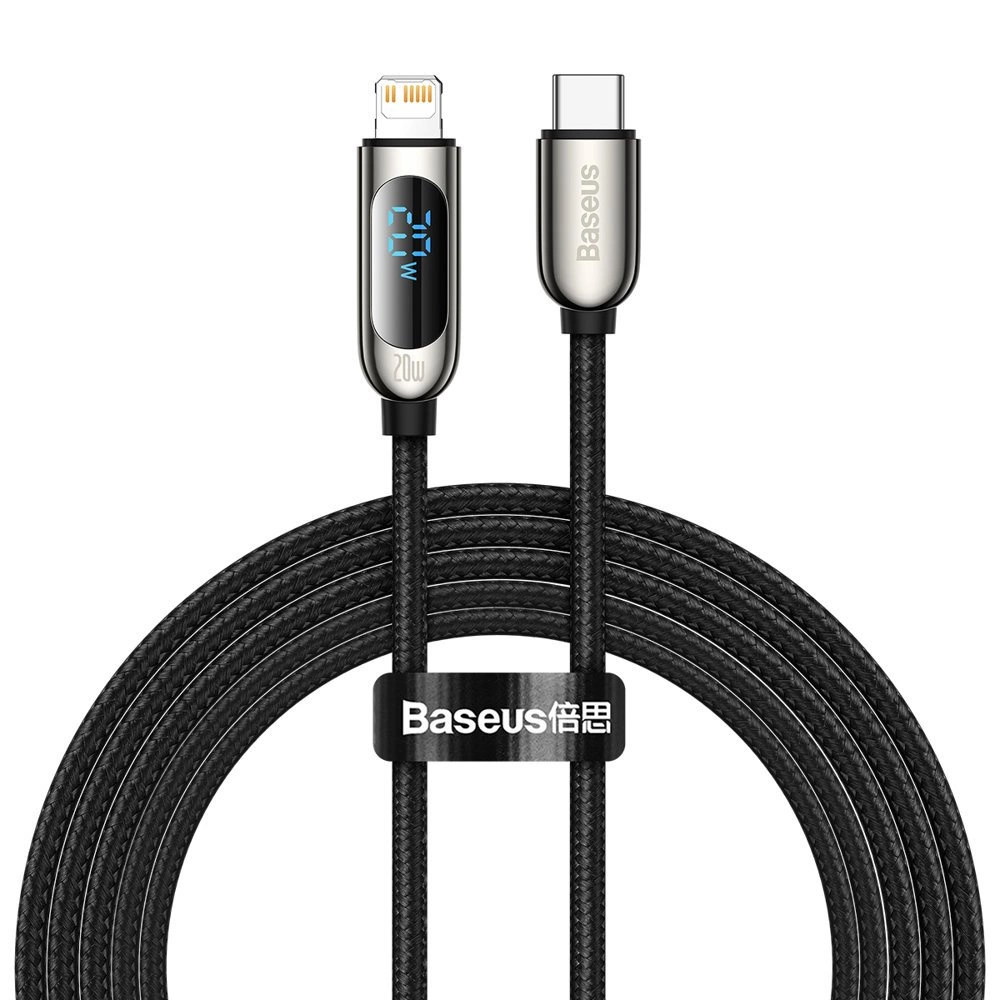 Baseus CATLSK-A01 Lightning - USB-C PD 20W 480Mb/s 2m cable - black