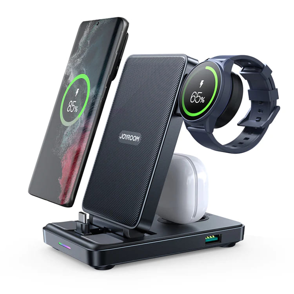 JoyRoom - Wireless Charging Station 4in1 (JR-WQS01) - Foldable