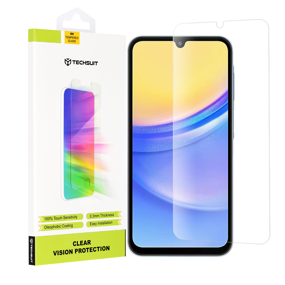 Techsuit - Clear Vision Glass - Samsung Galaxy A15 4G / A15 5G / A24 / A25 5G / M15 - Transparent