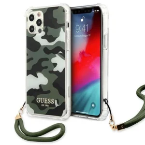 Guess GUHCP12LKSARKA iPhone 12 Pro Max 6.7" green/khaki hardcase Camo Collection