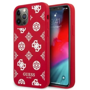 Guess GUHCP12LLSPEWRE iPhone 12 Pro Max 6.7" red/red hard case Peony Collection