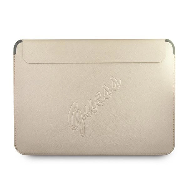 Guess Saffiano Script case for a 13" laptop - gold