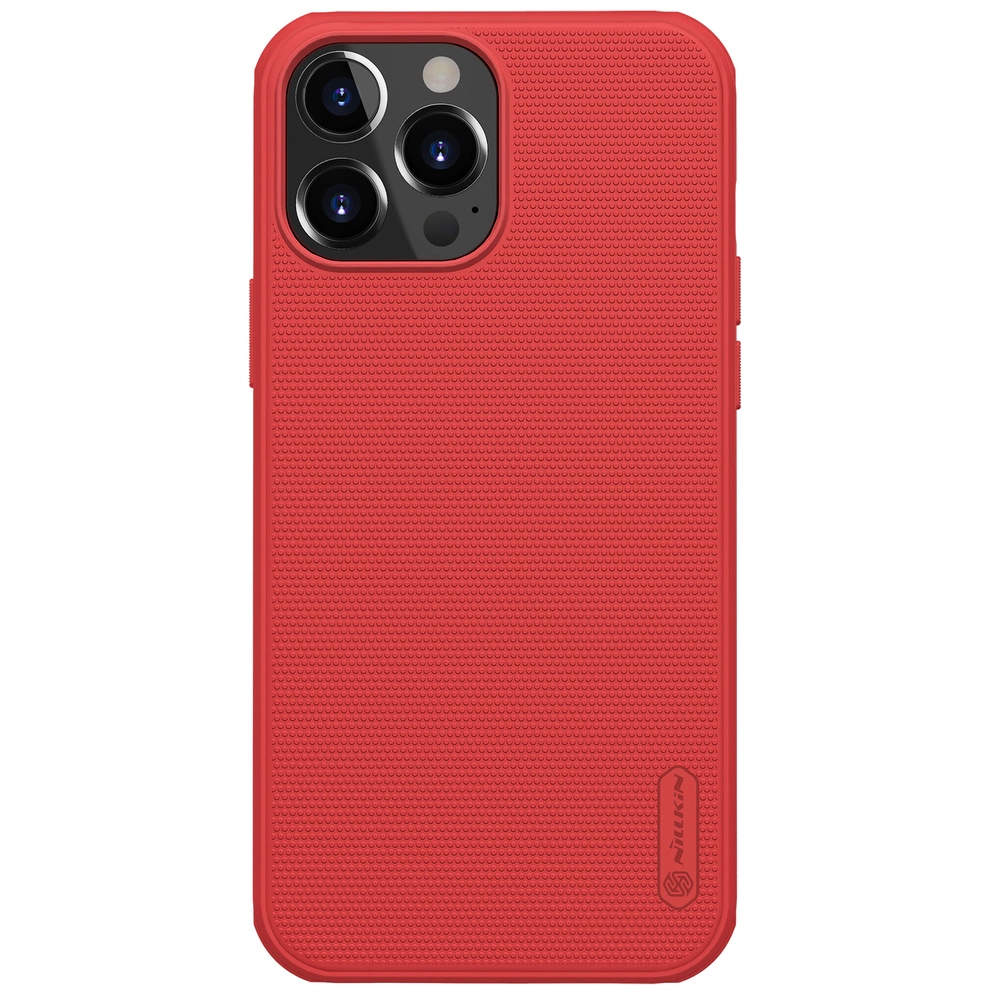 Nillkin Super Frosted Shield Pro durable case cover for iPhone 13 Pro Max red