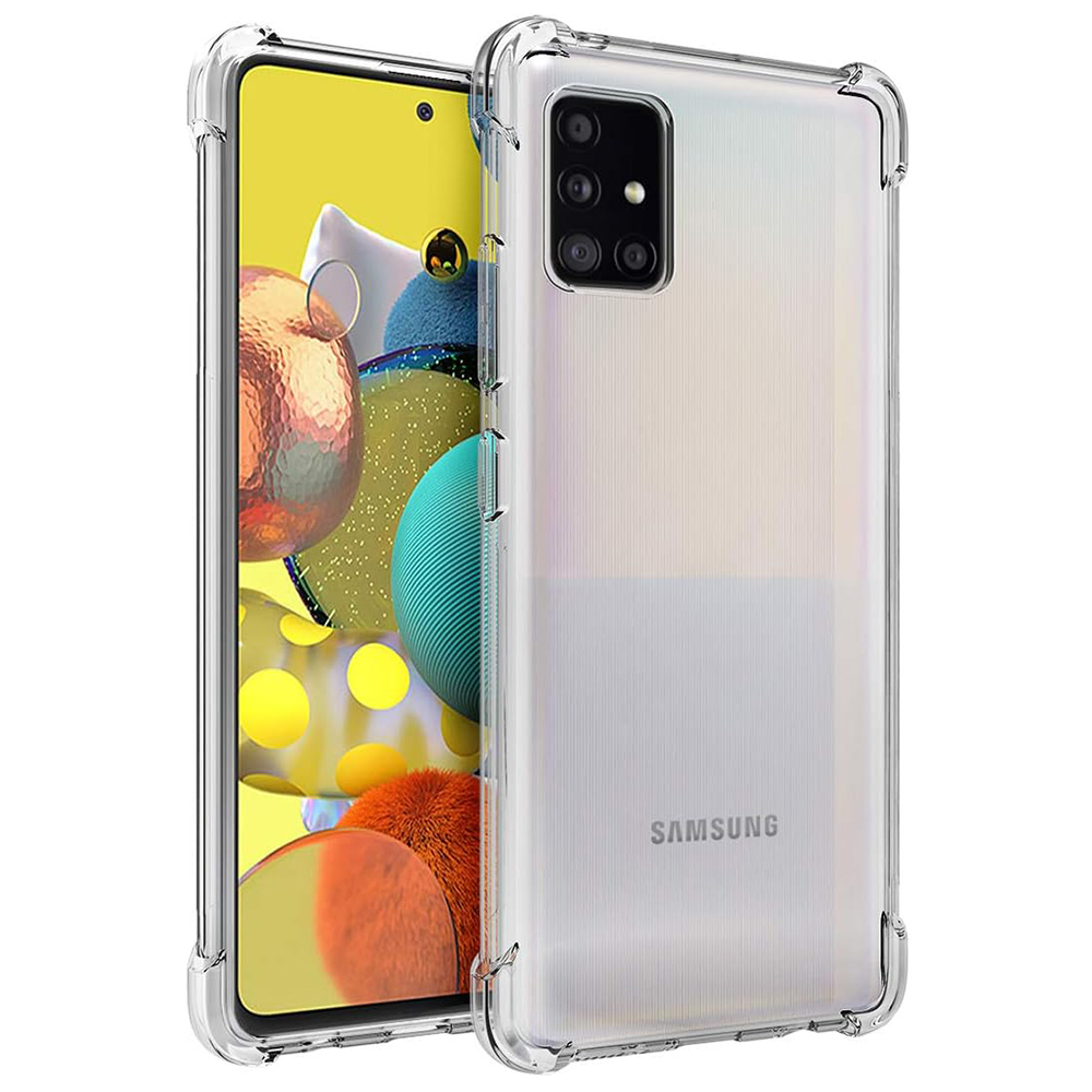 Techsuit - Shockproof Clear Silicone - Samsung Galaxy A51 4G - Clear