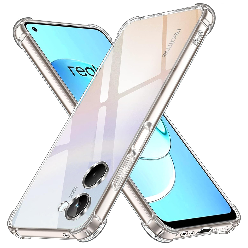 Techsuit - Shockproof Clear Silicone - Realme 10 4G - Clear