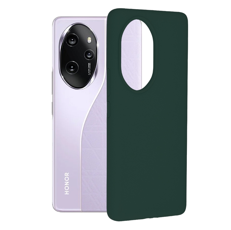 Techsuit - Soft Edge Silicone - Honor 100 Pro - Dark Green