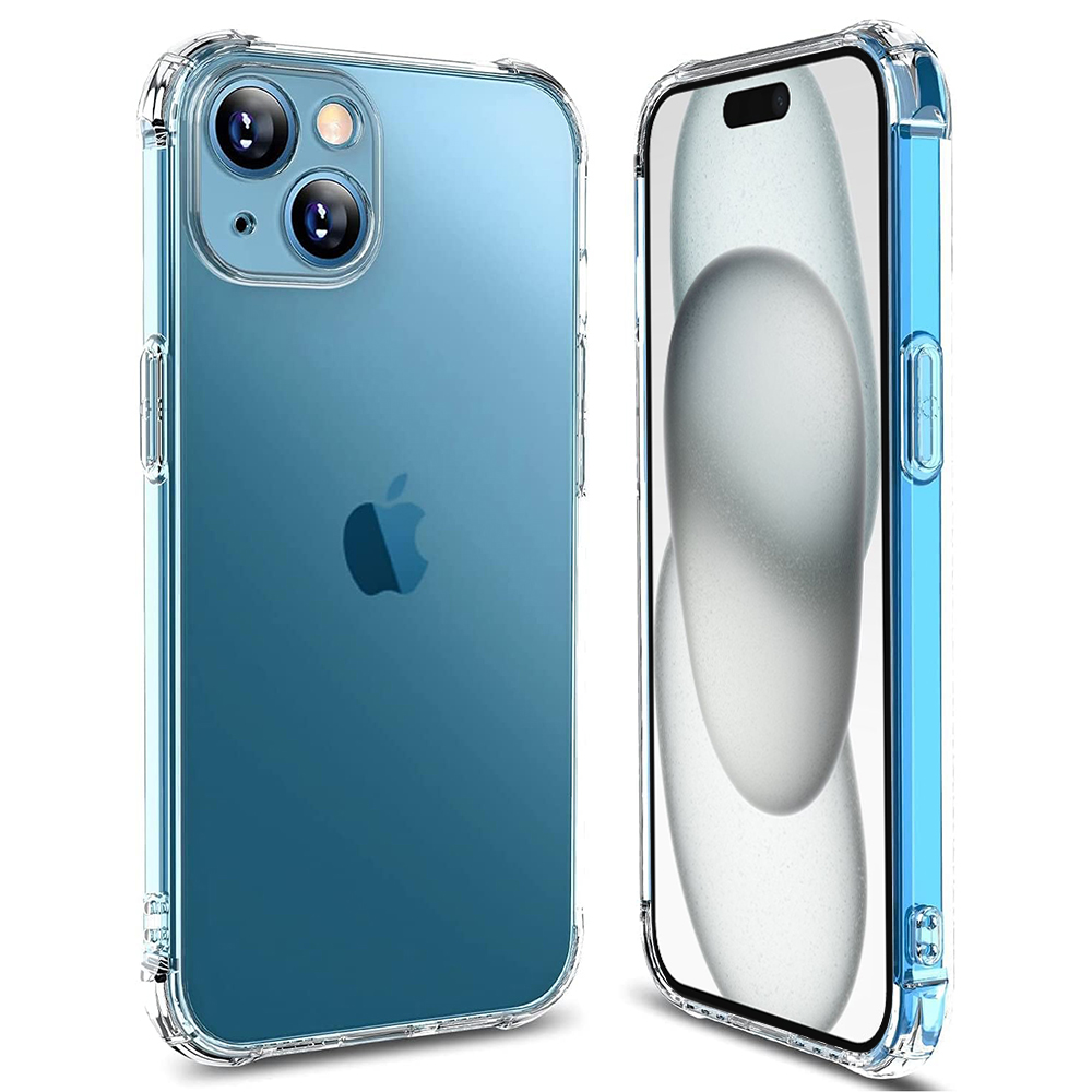 Techsuit - Shockproof Clear Silicone - iPhone 15 Plus - Clear