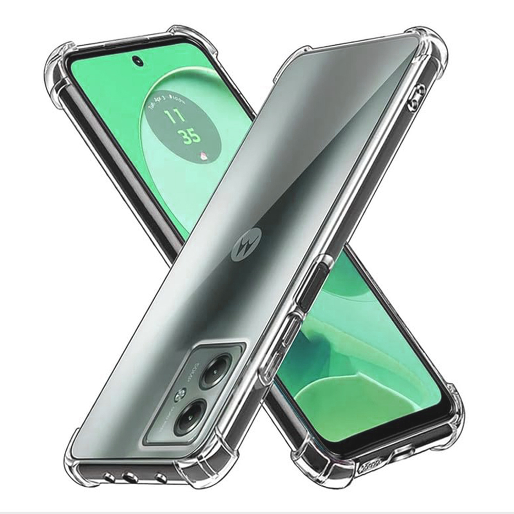 Techsuit - Shockproof Clear Silicone - Motorola Moto G54 - Clear