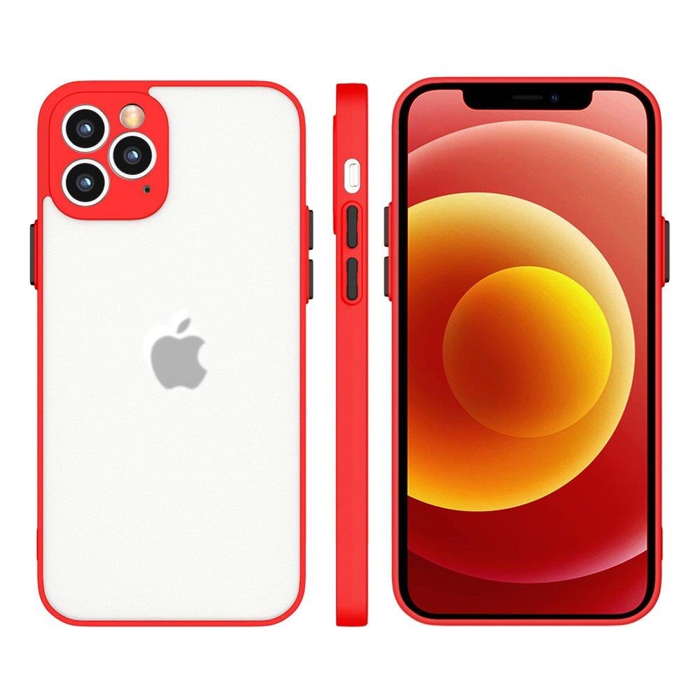 Milky Case silicone flexible translucent case for Xiaomi Redmi Note 10 / Redmi Note 10S red