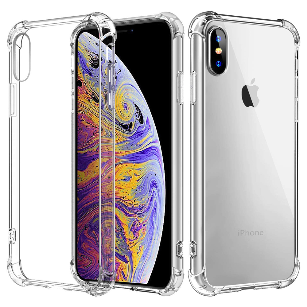 Techsuit - Shockproof Clear Silicone - iPhone X / iPhone XS - Clear