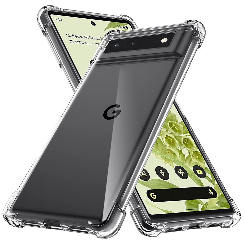 Techsuit - Shockproof Clear Silicone - Google Pixel 6 Pro - Clear