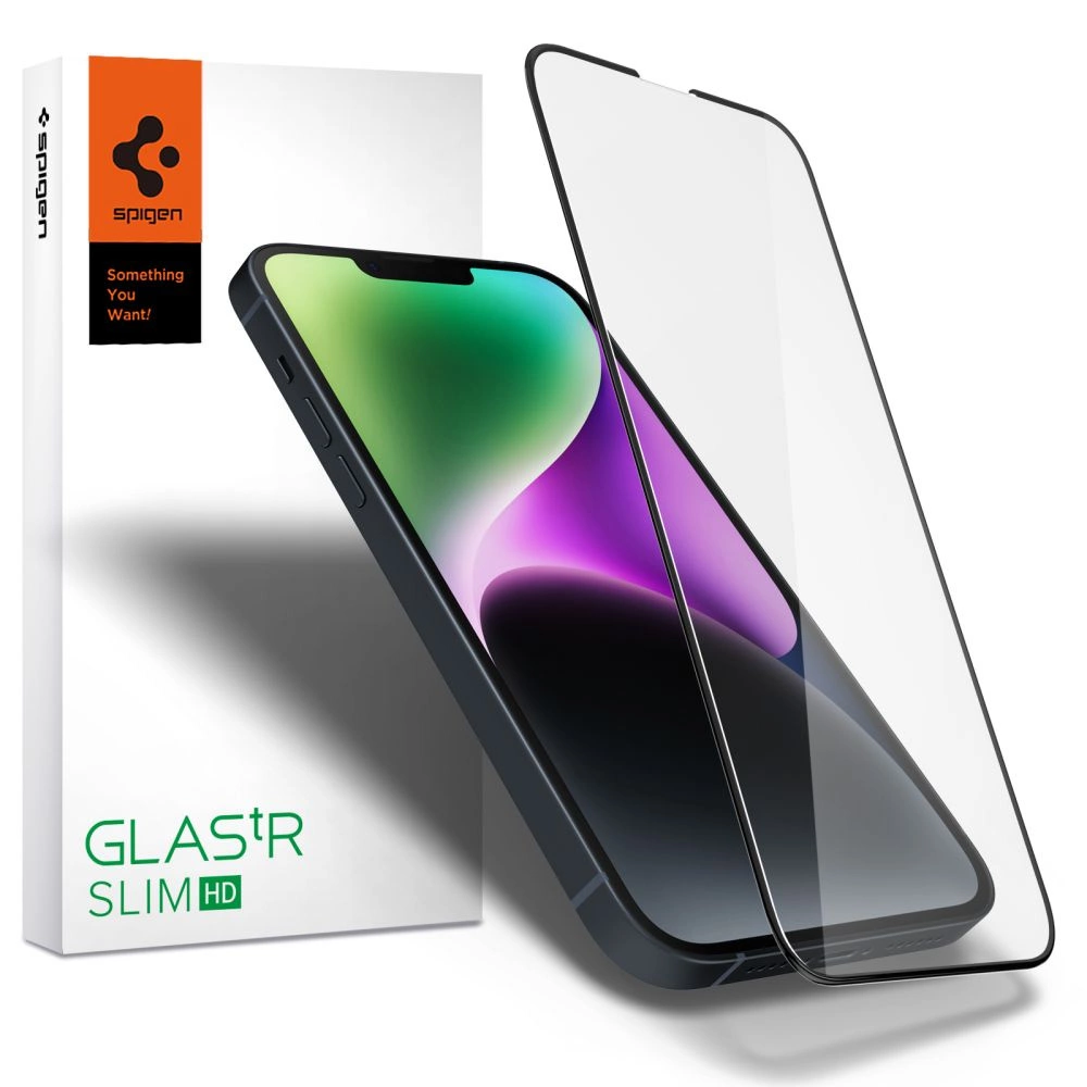 Spigen Glass FC Tempered Glass for iPhone 13 Pro Max / 14 Plus - Black