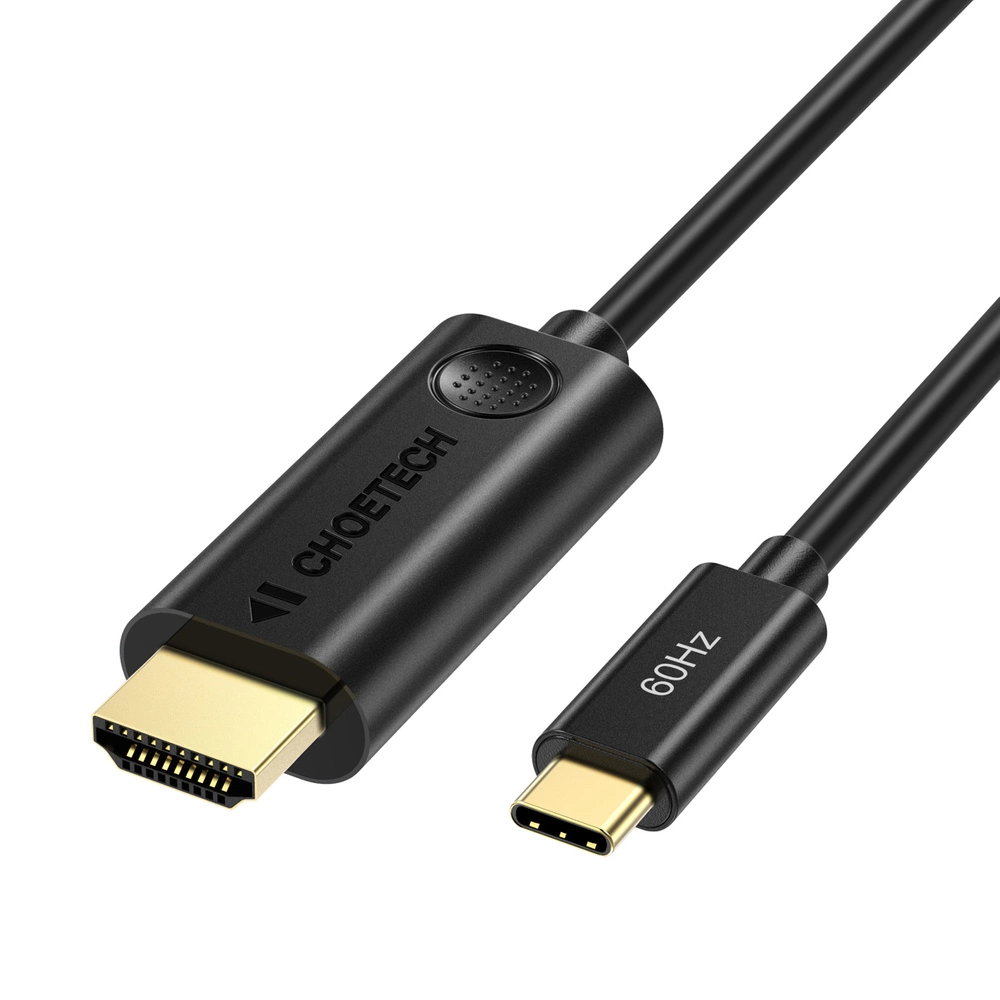 Choetech unidirectional adapter cable USB Type C adapter (male) to HDMI 2.0 (male) 4K 60Hz 1.8m black (CH0019)