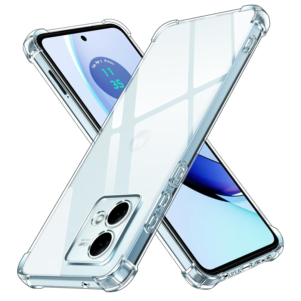 Techsuit - Shockproof Clear Silicone - Motorola Moto G84 - Clear