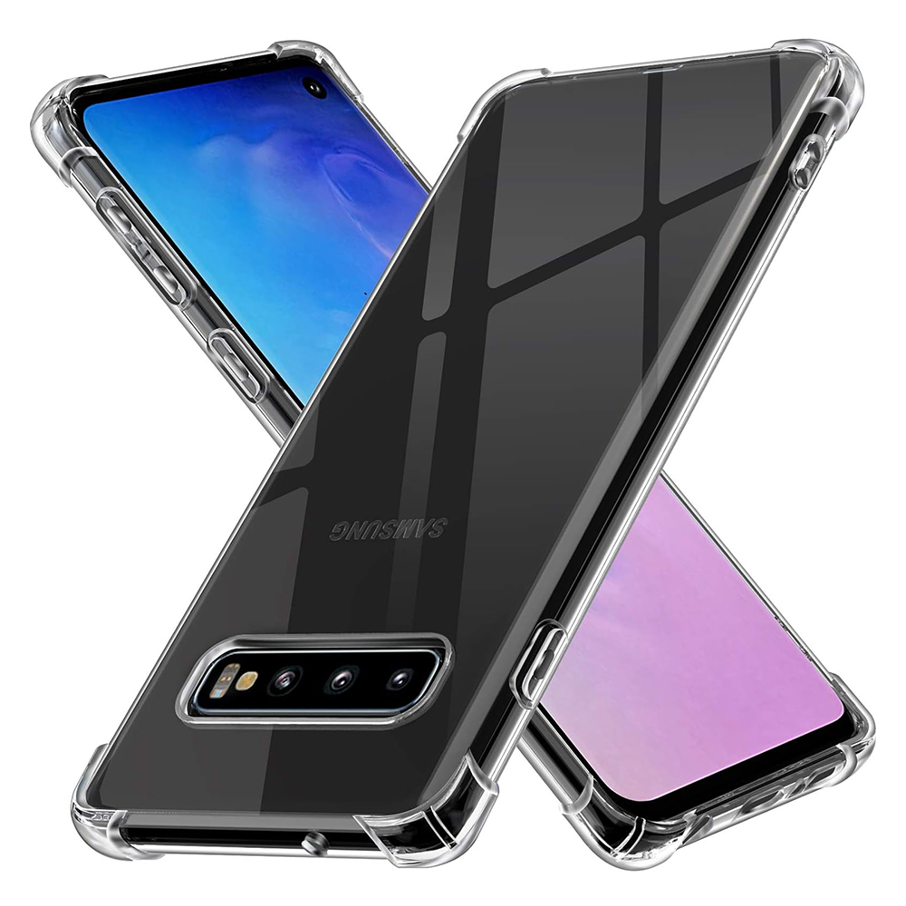 Techsuit - Shockproof Clear Silicone - Samsung Galaxy S10 - Clear