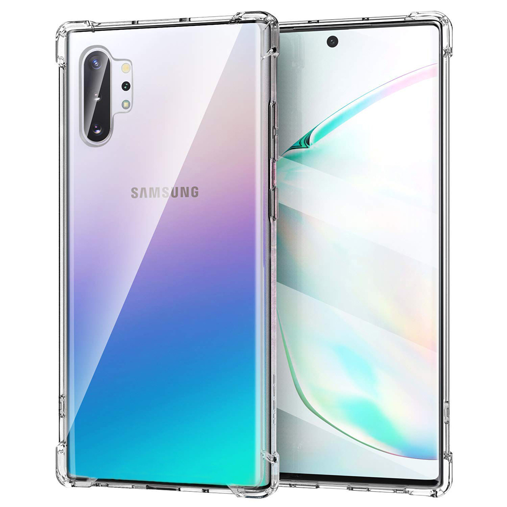 Techsuit - Shockproof Clear Silicone - Samsung Galaxy Note 10 Plus 4G / Note 10 Plus 5G - Clear