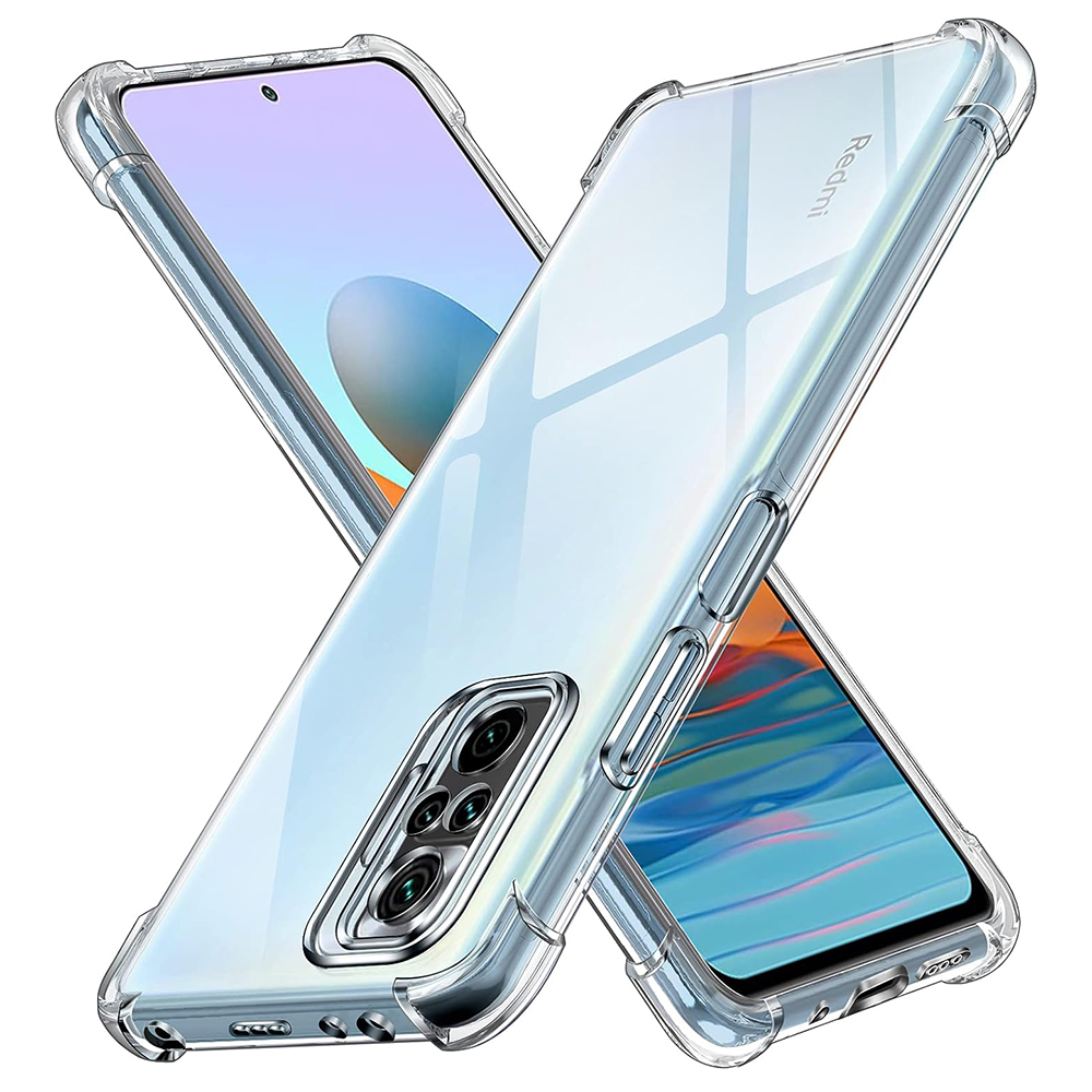 Techsuit - Shockproof Clear Silicone - Xiaomi Redmi Note 10 Pro / Note 10 Pro Max - Clear