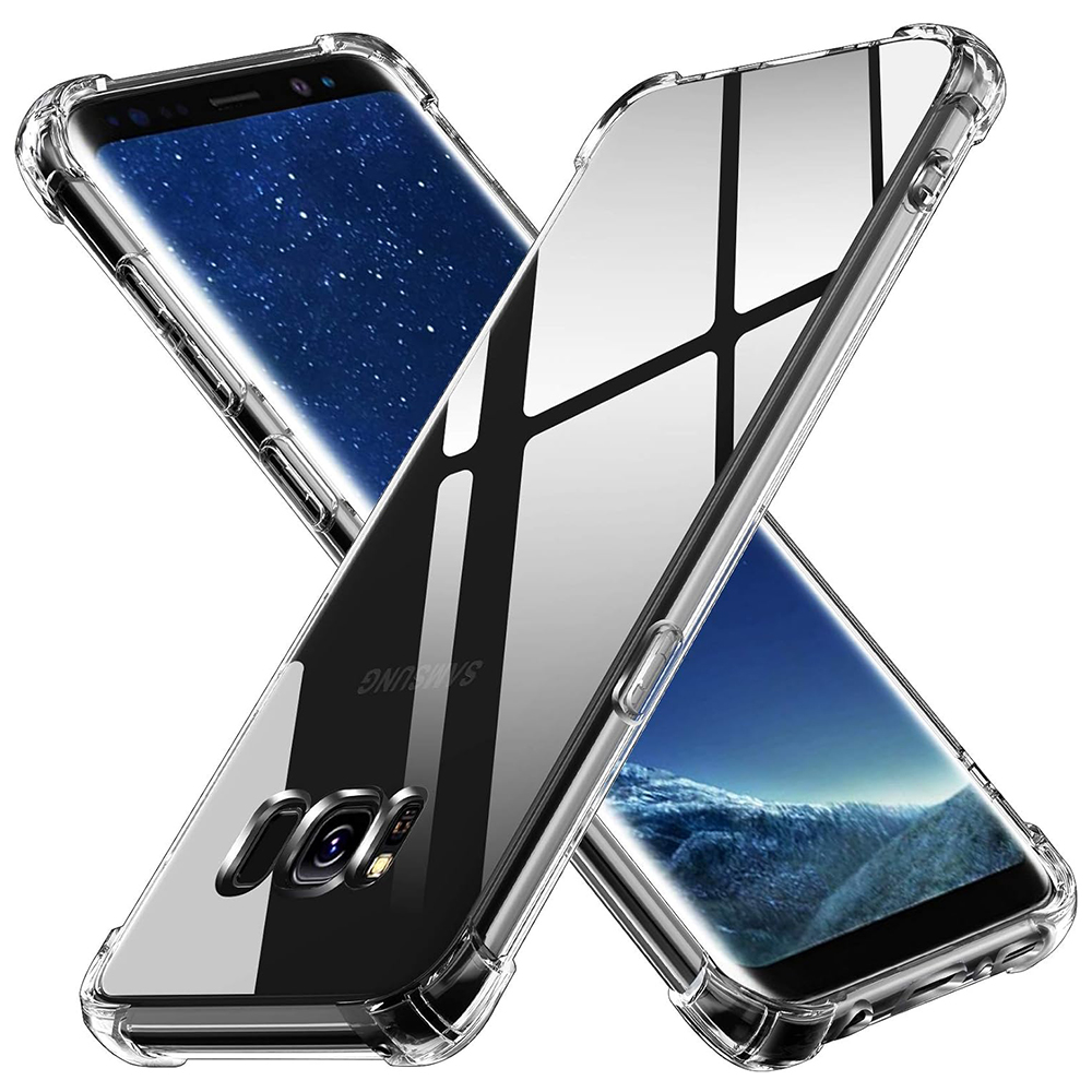 Techsuit - Shockproof Clear Silicone - Samsung Galaxy S8 Plus - Clear