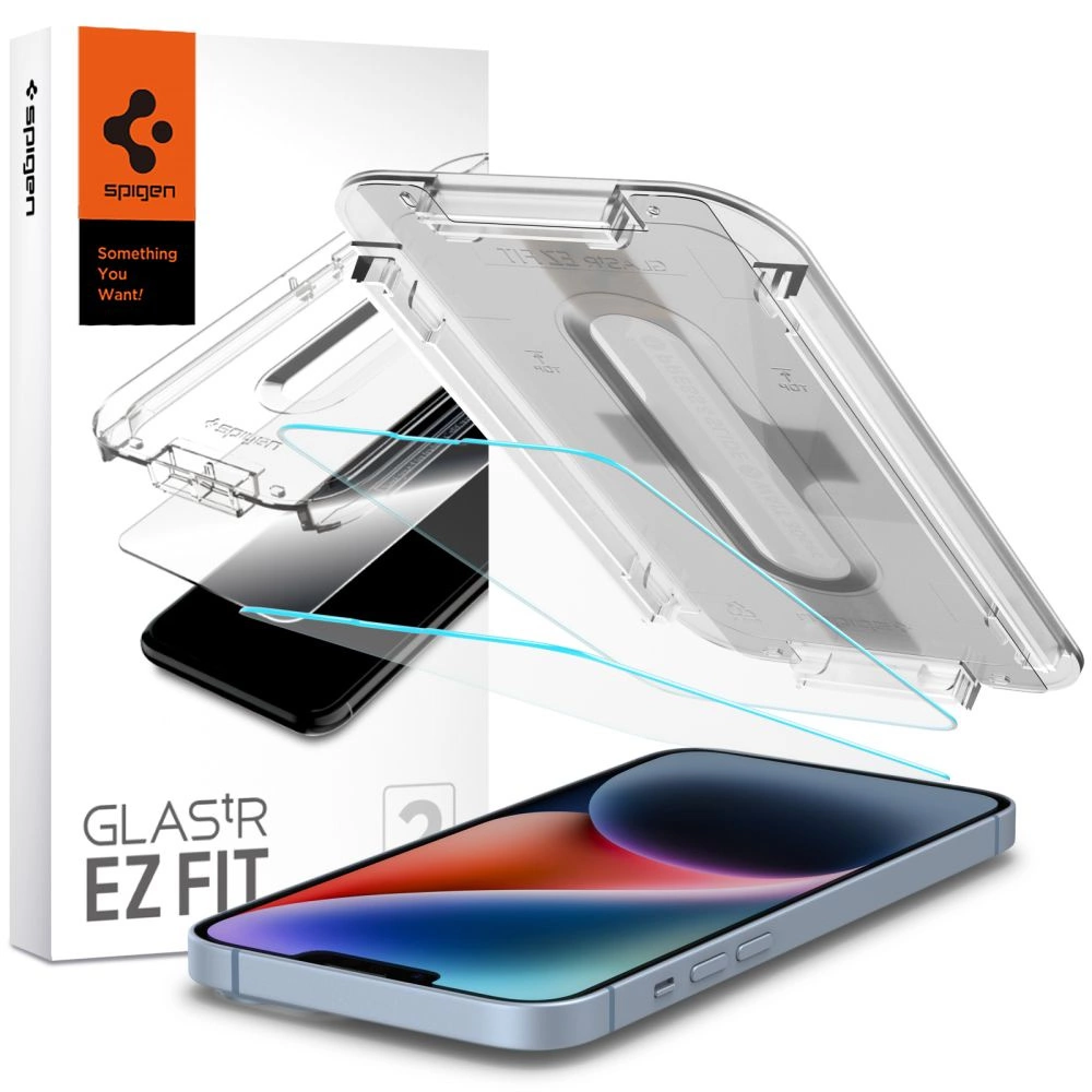 Spigen Glas.tR EZ Fit Tempered Glass for iPhone 13 / 13 Pro / 14 - 2 pcs.